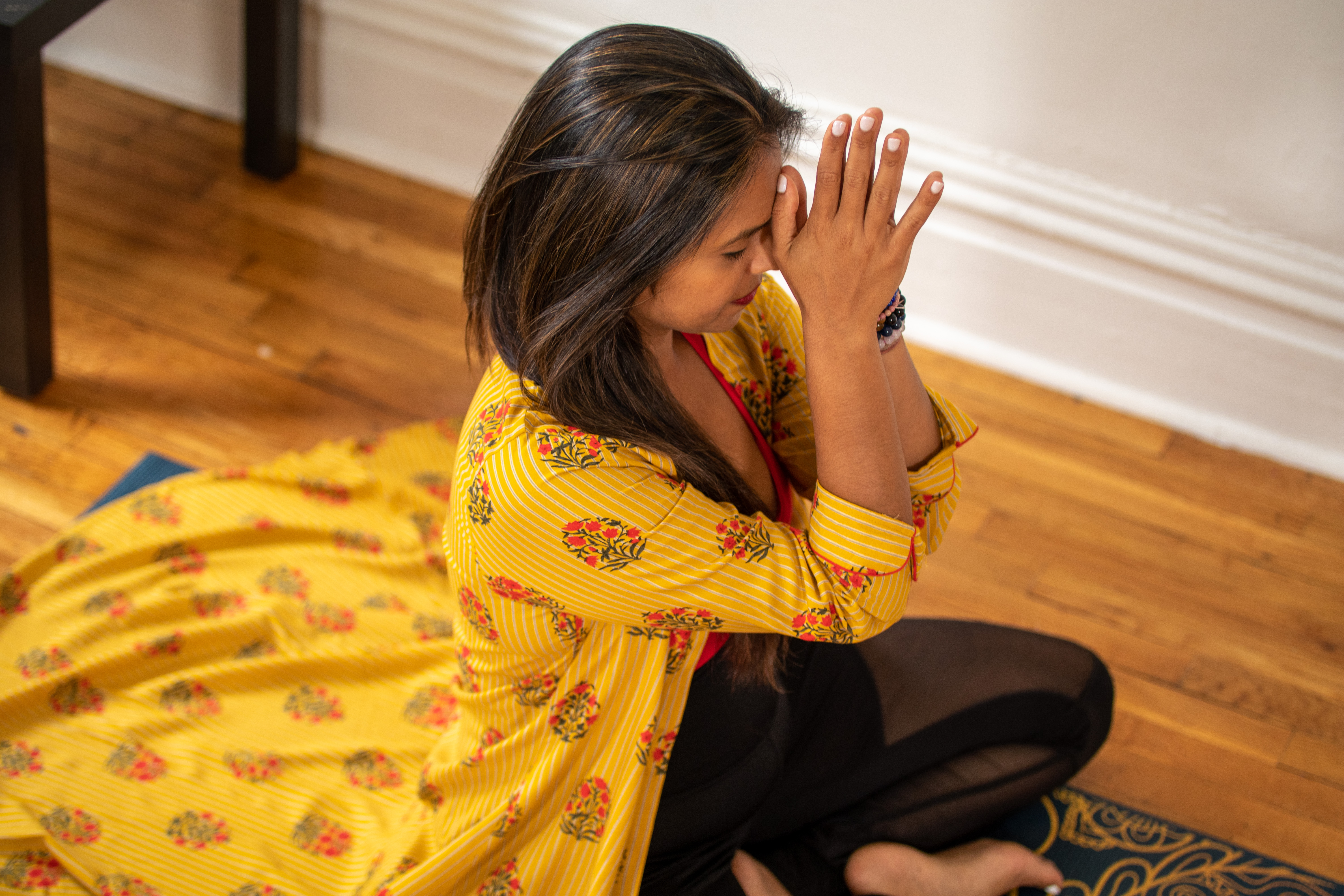 Lubaina in meditation